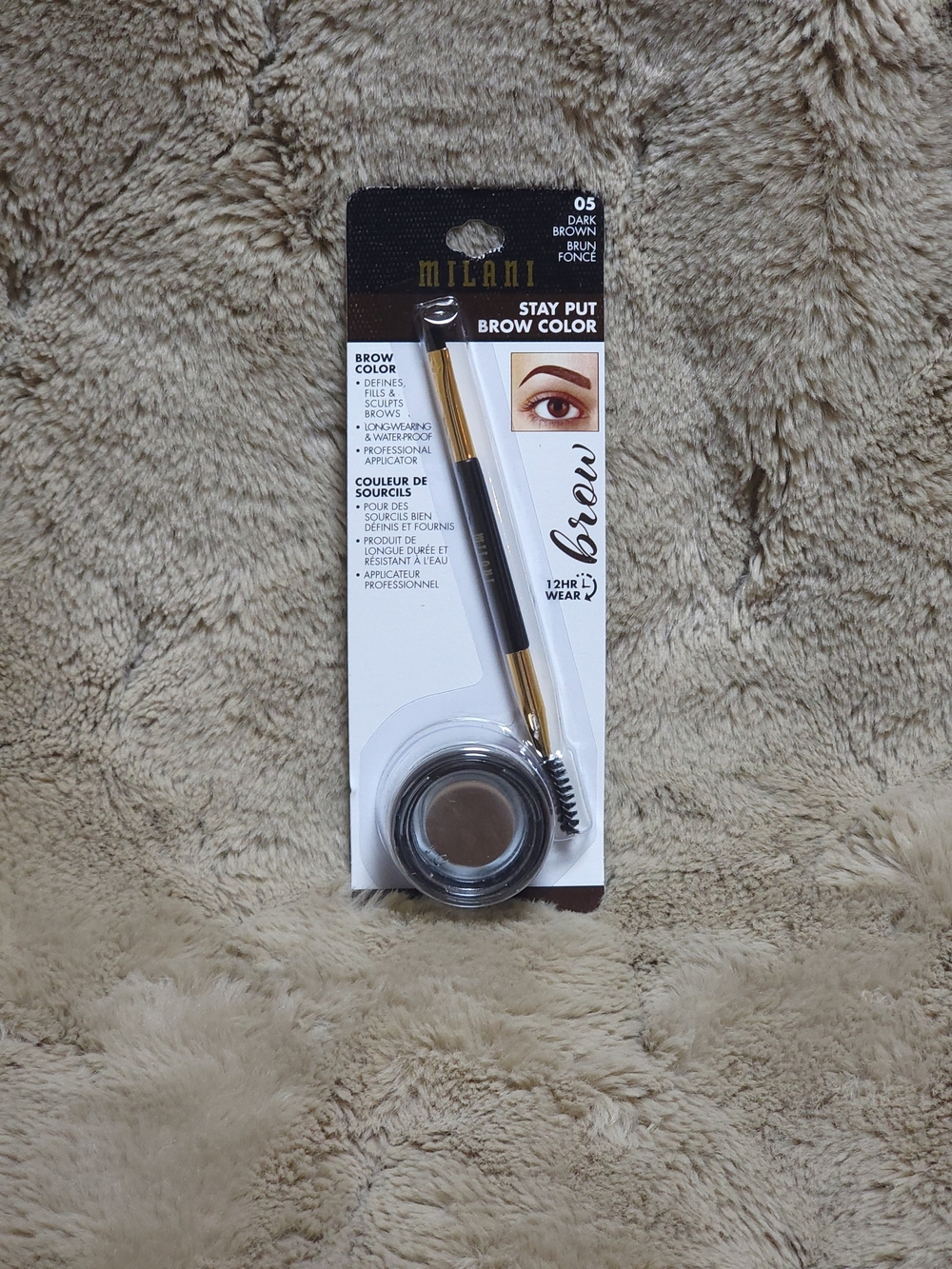 Milani Stay Put Brow Color - Dark Brown